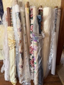 lot 458 image: Rolls of Fabric, Please Read Description