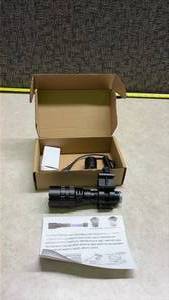 lot 929 image: Tactical LED Flashlight with Mount and Pressure Switch