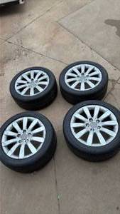 Audi 17-inch Wheels with Continental Tires Set of 4 - 245/45zr17