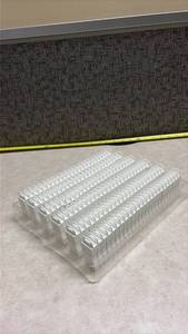 lot 951 image: Small White Plastic Container - Clamshell Storage Case