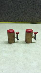 lot 963 image: Woodpecker Salt and Pepper Shakers (SS)