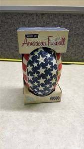 lot 1024 image: American Flag Football with Stars and Stripes Design