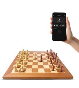 Chessnut Pro AI Electronic Chessboard Set Full Wooden Pieces Recognition, 55cm Tournament Size Board, Luxury Chess Set with Wooden Pieces Retail:$650