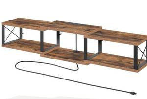 lot 5576 image: Floating TV Stand and Wall-Mounted TV Stand, Floating Entertainment Console Center Shelf,