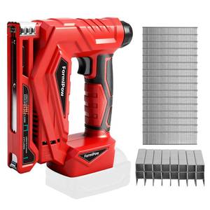 lot 5624 image: 18 Gauge 2 in 1 Brad NailerNarrow Crown Stapler for Milwaukee M18 Battery, Brushless Cordless Nail Gun with Depth Adjustment &amp 2000 Fasteners, for Trim Work Small Assembly Projects��No Battery��