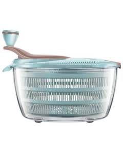 lot 5632 image: Brigii Salad Spinner, 4.24 Quart Lettuce Spinner with Double Drainage Holes, Salad Dryer for Washing, Spinning, and Draining Greens, Fruits, and Vegetables