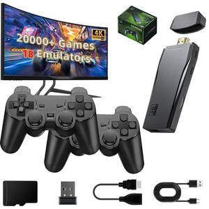 lot 5699 image: ZeroStory 2026 Upgrade Retro Game Console Stick, Retro Video Game Console Stick Built in 20000 Games with 18 Emulators, 4K HDMI Output with 2 Pack 2.4G Controllers (64GB Memory Card)