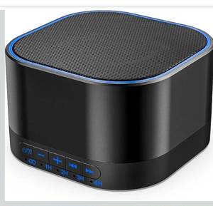 lot 5735 image: Magicteam White Noise Machine with 20 Non Looping Natural Soothing Sounds Memory Function 32 Levels of Volume Powered by AC or USB and Sleep Sound Timer Therapy for Baby Kids Adults Black
