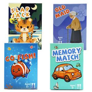 lot 5744 image: Card Games for Kids Ages 4-8, Go Fish,Old Maid Card Game and Memory Games Card, Fun Classic Kid Toddlers Games for Family Game Night Party Travel Preschool Classroom,Stocking Stuffers Gifts,4 Decks