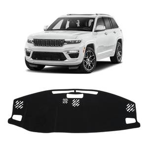 lot 5758 image: KUST Black Dash Cover for Jeep Grand Cherokee 4XE 2022-2025 2026 Non-Slip Dashboard Cover Interior Accessories for Jeep Grand Cherokee 4XE Custom Fit Dashboard Mat Sunshade Windshield No Glare