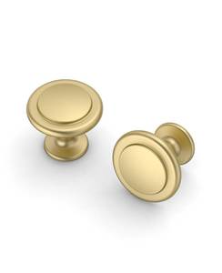 lot 5779 image: Kakapola 30 Pack Gold Cabinet Knobs - 1-14 Inch, Kitchen & Bathroom, Closet & Dresser - Gold Hardware