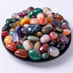 lot 5793 image: SigMntun Polished Multicolor Healing Crystal Stone Set, 72 Pcs, 0.5 Handpicked Tumbled Stones for Healing, Reiki, Meditation, Crafting, Home Decor, Ethically Sourced, Multicolor