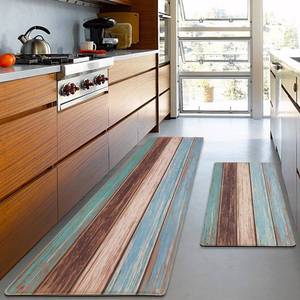 lot 5815 image: MAYHMYO Anti Fatigue Kitchen Mat - Set of 2 - Farmhouse Design Comfort Mats - Cushioned, Non Slip Floor Mat,17.3 x 29 x 0.4 inch  17.3 x 59 x 0.4 inch