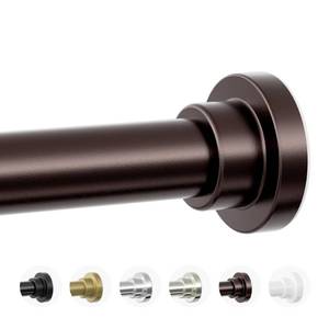 lot 5875 image: Mcrbeay Shower Curtain Rod, 1 Diameter Heavy Duty Tension Shower Rod, Non Slip Adjustable 28-102 inch No Drilling Shower Curtain Rods Spring Tension For Bathroom, Shower Stall, No Rust, Bronze