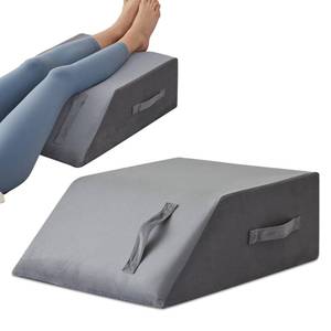 lot 5908 image: MEGCXIT Leg Pillow Elevation Blood Circulation, Leg Wedge for Elevation for Swelling, Leg Elevating Pillow for After Surgery Memory Foam Foot Knee Pillow for Back Sleeping 23.6x16.8x8 Inch Short Plush