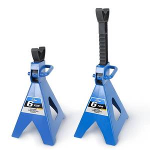 lot 5910 image: 6 Ton (12,000 LBs) Automotive Jack Stands,Heavy Duty Steel Car Lifting Stand for Garages,Repair Shops,Adjustable Height 14.6- 24,1 Pair