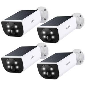 lot 5914 image: AOQEE Cameras for Home Security-2K Wireless Security Camera Outdoor with AI Motion Detection & Siren, Non-Stop Solar Powered Charging, Color Night Vision, SDCloud Storage, Waterproof, S1 4P