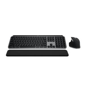 lot 5958 image: Logitech MX Keys S Combo for Mac, Wireless Keyboard and Mouse with Palm Rest, Backlit Keyboard, Fast Scroll Wireless Mouse, Bluetooth USB C for MacBook Pro, MacBook Air, iMac, iPad - Space Grey