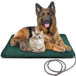 lot 5973 image: PETNF Outdoor Heated Pet Bed with Waterproof Cover,Pet Heating Pads for Dog,Soft Electric Blanket Auto Temperature Control,Heating Mat for Dog House Cabin Cot Doorway,Rescue Cats