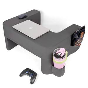 lot 7000 image: septsun Reading Pillow for Gaming,Soft Lap Desk Pillow for Laptop,Ultimate Lap Pillow with Cup Holder Pocket,Comfort Laptop Lap Desk for Bed Couch Car (Dark Gray, Extra-Large)
