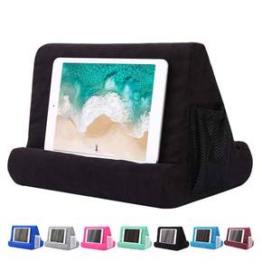 lot 7001 image: JoinHome Soft Pillow Tablet Pillow Holder for iPad, Phone, Mult-Angle Lap Stand (Black)