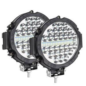 lot 7010 image: Safego 7 Inch Round Led Offroad Lights, round LED Driving Light Bar Pods 210W 21000LM Combo Beam Work light for Trucks ATV UTV SUV Car Tractors Off-Roading Jeep Lighting, Pack of 2