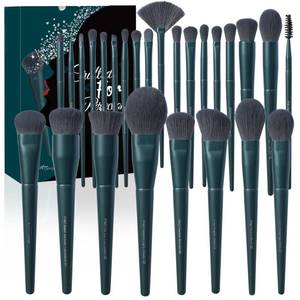 lot 7015 image: Bueart Design 26Pcs Christmas Professional Makeup Brushes Set with Elegant Box,Premium Ultra Soft Synthetic Brush for Foundation Blush Powder Contour Concealer Bronzer Eyeshadow for Pro makeup