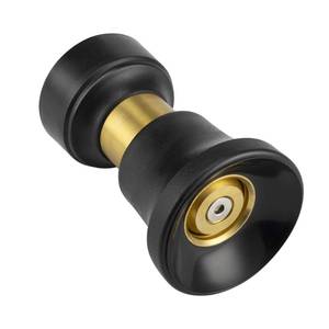 lot 7017 image: Hose Nozzle, Lichamp Heavy Duty Brass Fireman Style High Power Leak Proof Adjustable Garden Water Sprayer, Suitable for Car Wash, Patio Cleaning, Watering Lawn and Garden, Shower Pets (Black)