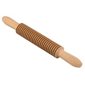 lot 7019 image: Beech Wood 5mm Tagliatelle Pasta Cutter Noodle Lattice Roller Docker Dough Cutter Wooden Rolling Pin Spaghetti Pasta Maker Beechwood Noodle Cutter Rolling Pin Kitchen Cooking Tools