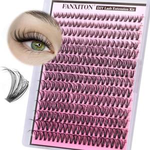 lot 7046 image: FANXITON Lash Clusters 280 Pcs Wispy Lash Clusters D 8-16 MM Natural Eyelash Clusters 30D Individual Eyelash DIY Lash Extensions at Home (30D)