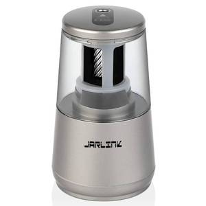 lot 7065 image: JARLINK Electric Pencil Sharpener, Heavy-Duty Helical Blade to Fast Sharpen, Auto Stop for No.2Colored Pencils(6-8mm), AC AdapterBattery Operated in School ClassroomOfficeHome (Gray)