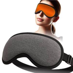 lot 7071 image: Heated Eye Mask for Dry Eyes Relief - USB Powered Steam Warm Compress, Hygienic Eyelid Pads, Heating Pad with 3 Level Temperature Control, Eye Care for Travel Home Use - Grey