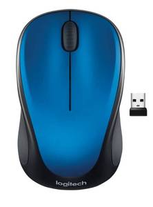 lot 7077 image: Logitech M317 Wireless Mouse, 2.4 GHz with USB Receiver, 1000 DPI Optical Tracking, 12 Month Battery, Compatible with PC, Mac, Laptop, Chromebook - Blue