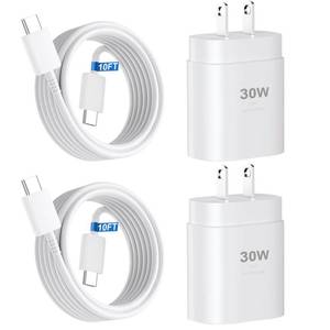 lot 7080 image: iPhone 17 16 15 Charger Fast Charging,30W USB C Charger Type C Charger Phone Chargers iPhone&10 Ft Long USB C to C Cable Fast Charging Cord for iPhone 17 Air17 Pro17 Pro Max16 15 Pro Max Plus,iPad