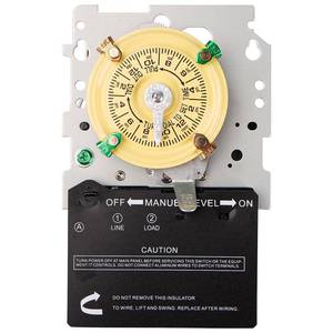 lot 7084 image: careNEW T101M Mechanical Timer Switch (Mechanism Only) - 120V 2HP 40A SPST Pool Pump Timers, 12 ONOff 24 Hour Wall Timer Switches with Tripper for Lights, Water Heater, Pool Pump Systems