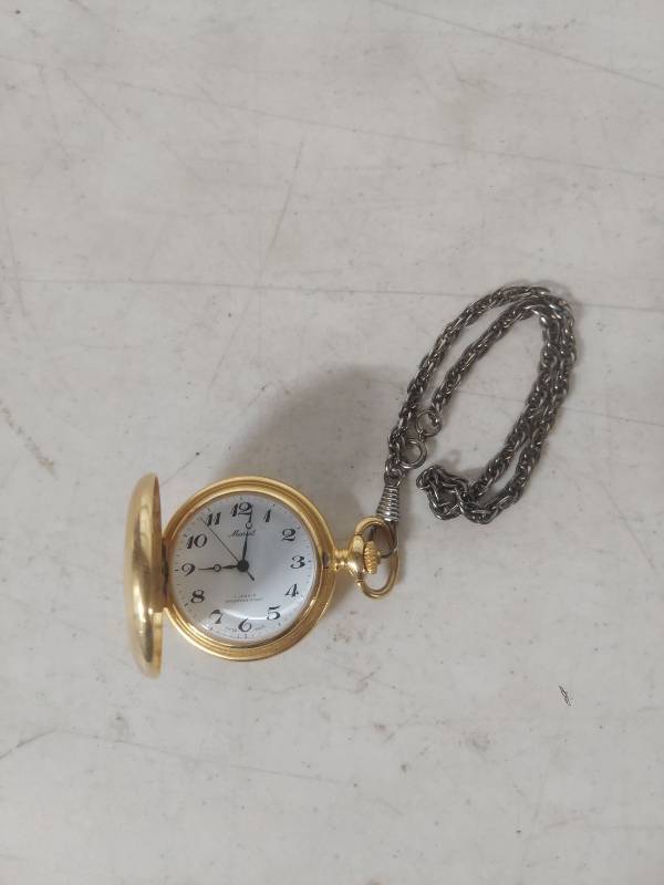 lot 1026 image: Marcel Swiss Made Pocket Watch with Chain