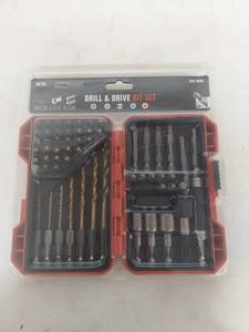 lot 5011 image: Tool Shop 58-Piece Drill and Drive Bit Set
