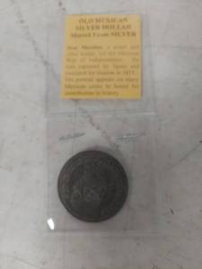 lot 1007 image: Mexican Silver Dollar - Independence Era Coin