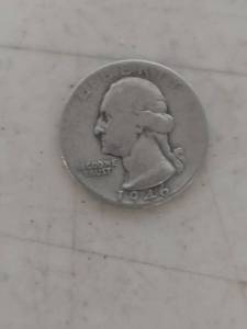 lot 1032 image: 1946 Washington Quarter Silver Coin