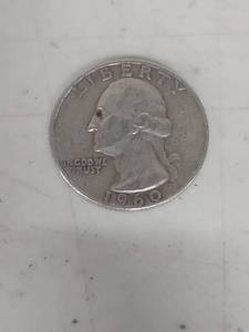 lot 1054 image: 1960-D Washington Silver Quarter
