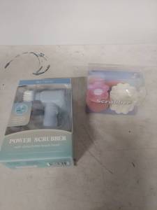 lot 1066 image: Bytech Power Scrubber Set with Dish Scrubber Bundle