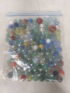 lot 2074A image: Mixed Color Glass Marble Collection