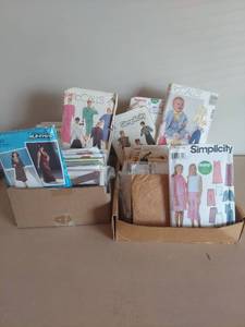 lot 2060 image: Large Lot of McCalls and Simplicity Sewing Patterns