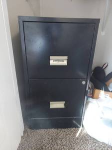 lot 2095 image: Steelworks Two-Drawer Metal File Cabinet