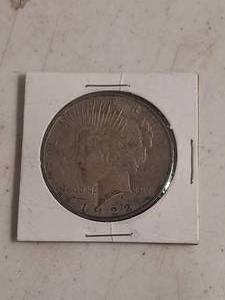 lot 1010 image: 1922 Peace Silver Dollar