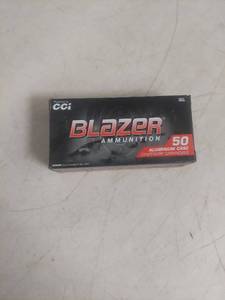 lot 1007 image: CCI Blazer 9mm Luger 115 Grain FMJ Ammunition - 50 Rounds