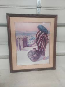 lot 1001 image: Native American Woman with Pottery Signed Limited Edition Print