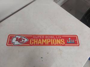 lot 2186 image: Kansas City Chiefs Super Bowl LIV Champions Street Sign