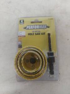 lot 2194 image: Performax 4-Piece Bi-Metal Hole Saw Kit
