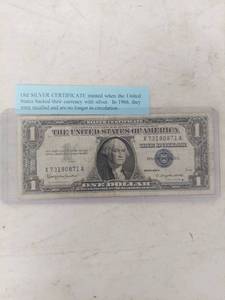 lot 2196 image: 1957-B $1 Silver Certificate